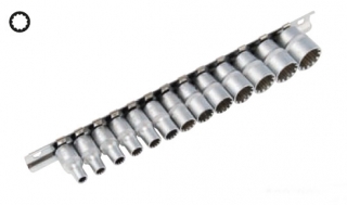 Hlavica nástrčná 1/4", VarioPlus 4 - 14 mm, súprava 13 dielov, Triumf