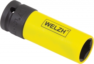 Hlavica nástrčná na skrutky kolies s plastovou krytkou, Lok-TYP, 6 hrán, 19 mm, Welzh