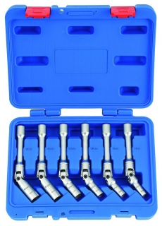 Hlavica nástrčné 3/8", 6 hrán 8 - 16 mm, dĺžka 150 mm, výkyvné, 6 dielov, Condor Werkzeug