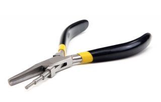 Šínové, nerezové ohýbacie kliešte stupňovité na krúžky jednostranné, 150 mm