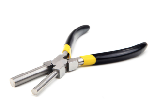 Nerezové ohýbacie kliešte na krúžky, obojstranné 150 mm