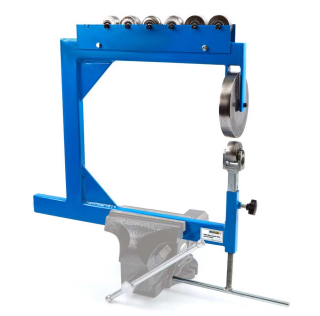 Stroj na tvarovanie plechu MINI ANGLICKÉ KOLESO, upnutie do zveráka, 8 rolien, 12.5 kg