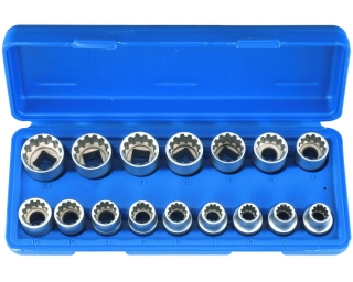 Hlavica nástrčná 1/2", VarioPlus 8 - 24 mm, súprava 16 dielov, Triumf