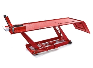 Hydraulický motocyklový zdvihák 300, zdvihnutie až 450 kg, luxusné upínacie háky, hmotnosť 150 kg