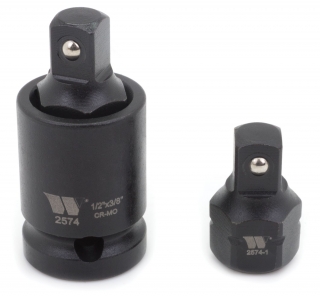 Adaptéry nástrčné 1/2" - 3/8", pre rázové uťahovače, CrMo, sada 2 kusy, Welzh