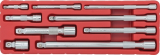 Gola predĺženie 1/2", 3/8" a 1/4", sada 9 kusov, Welzh