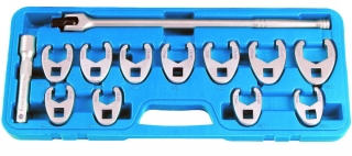 Hlavica 1/2", kľúč otvorený 6 hrán 20 - 32 mm, súprava 13 dielov, Triumf