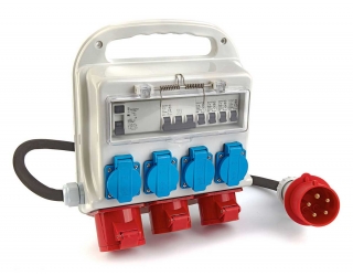 Profesionálny distribučný blok 3 x 400 V a 4 x 230 V