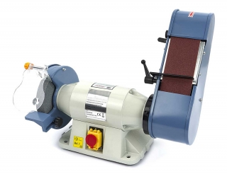 Kombinovaná brúska s 200 mm kotúčom a naklápacím brúsnym pásom, 900 W, 35 kg