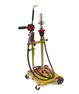 Profesionálne mobilné pneumatické sudové čerpadlo / pumpa na olej pre nádoby 50 - 60l s digitálnym odpočtom