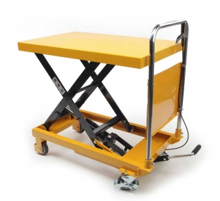 Manipulačný vozík s hydraulickým stolom, nosnosť až 300 kg, hmotnosť 60 kg