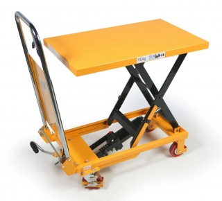 Manipulačný vozík s hydraulickým stolom, nosnosť až 150 kg, hmotnosť 44 kg
