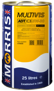Morris Multivis ADT C3 5W-30, plne syntetický motorový olej, 25l