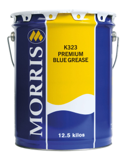 Morris K323 Premium Blue Grease, vysoko odolná modrá vazelína proti vode a prachu, 12,5 kg