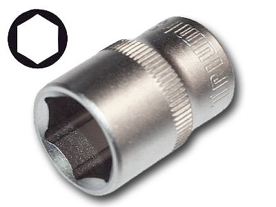 Hlavica nástrčná 1/2", 6 hrán, CrV, 15 mm, Triumf